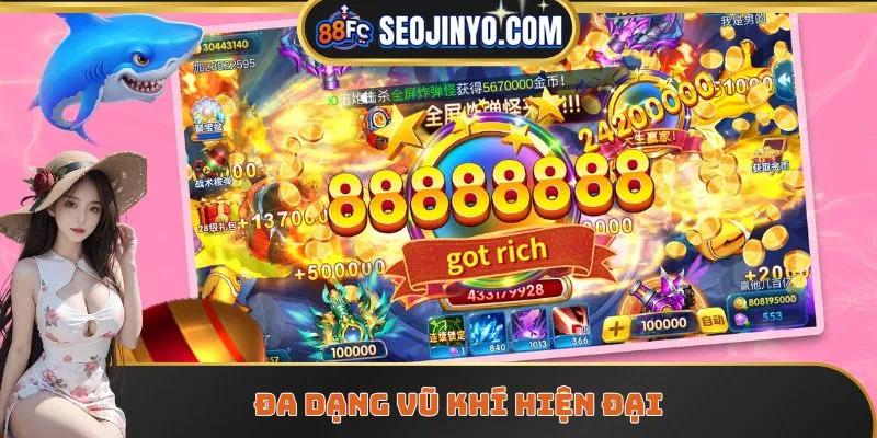 Đa dạng vũ khí hiện đại